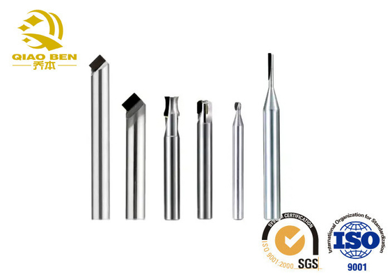 CNC PCD Milling Cutters Diamond PCD Tip Carbide End Mill Tools For Polishing Graphite Aluminum Acrylic